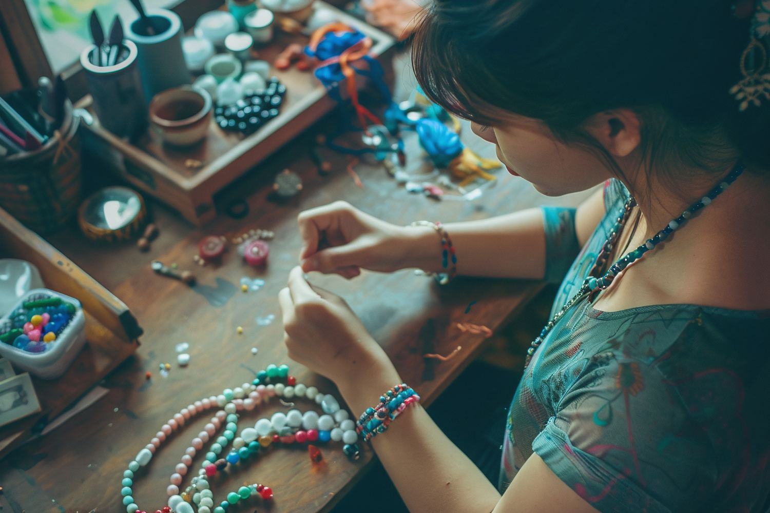 Mastery of working with precious and semi-precious stones